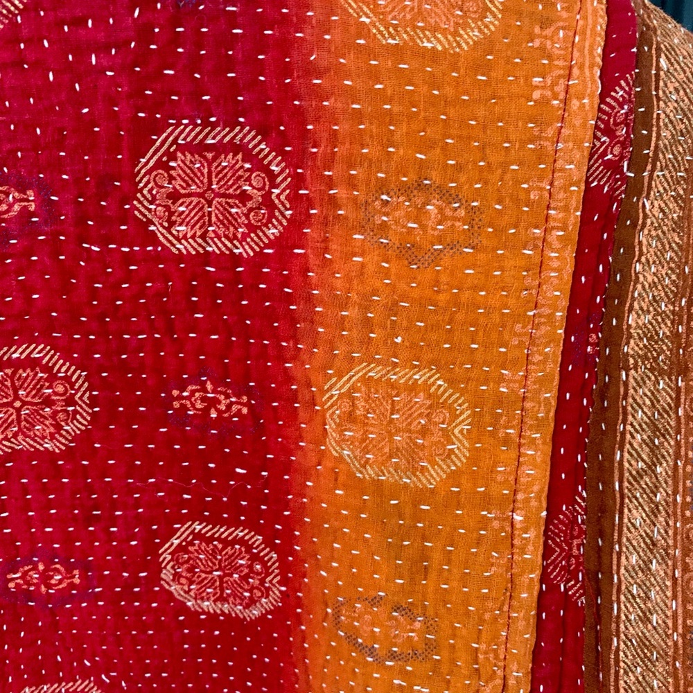 Quilted One of A Kind Kantha Style Jacket - Picture 4 of 10